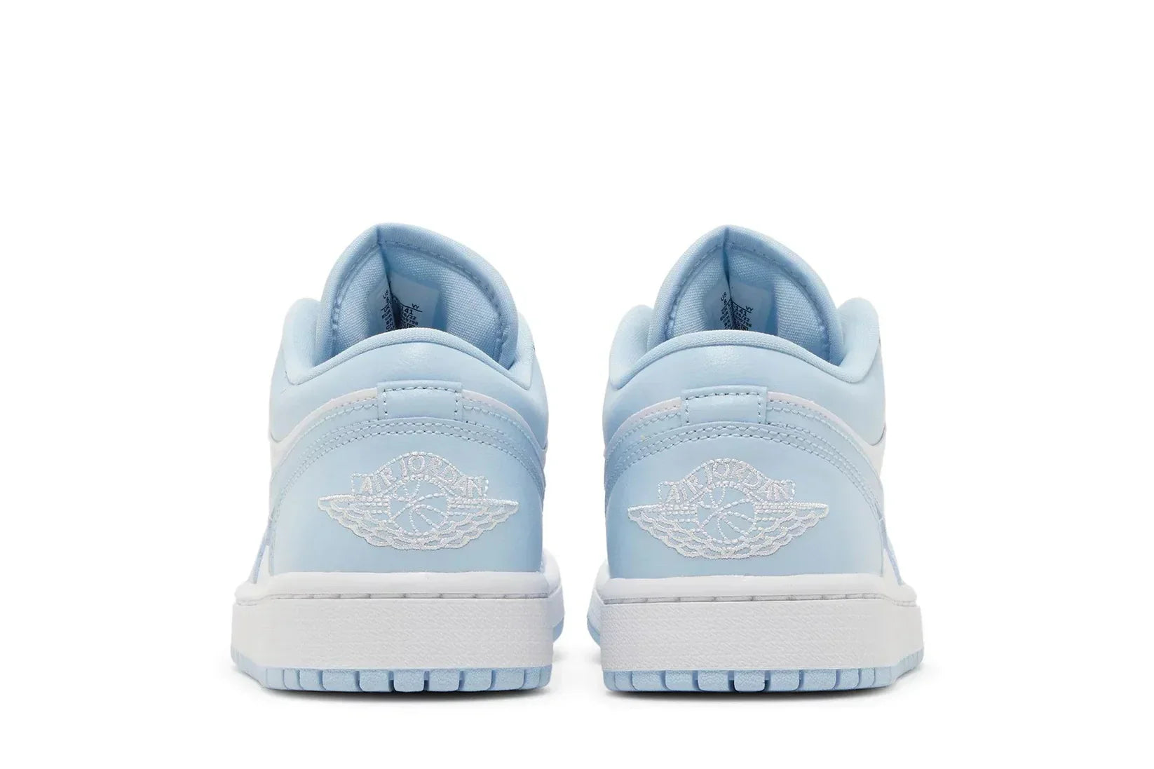 Tênis Air Jordan 1 Low Aluminium Azul vista traseira