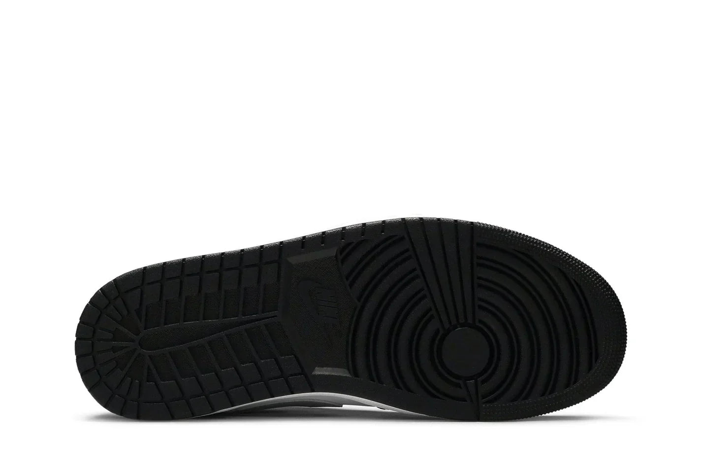Tênis Air Jordan 1 Low Black Medium Grey Cinza detalhe lateral