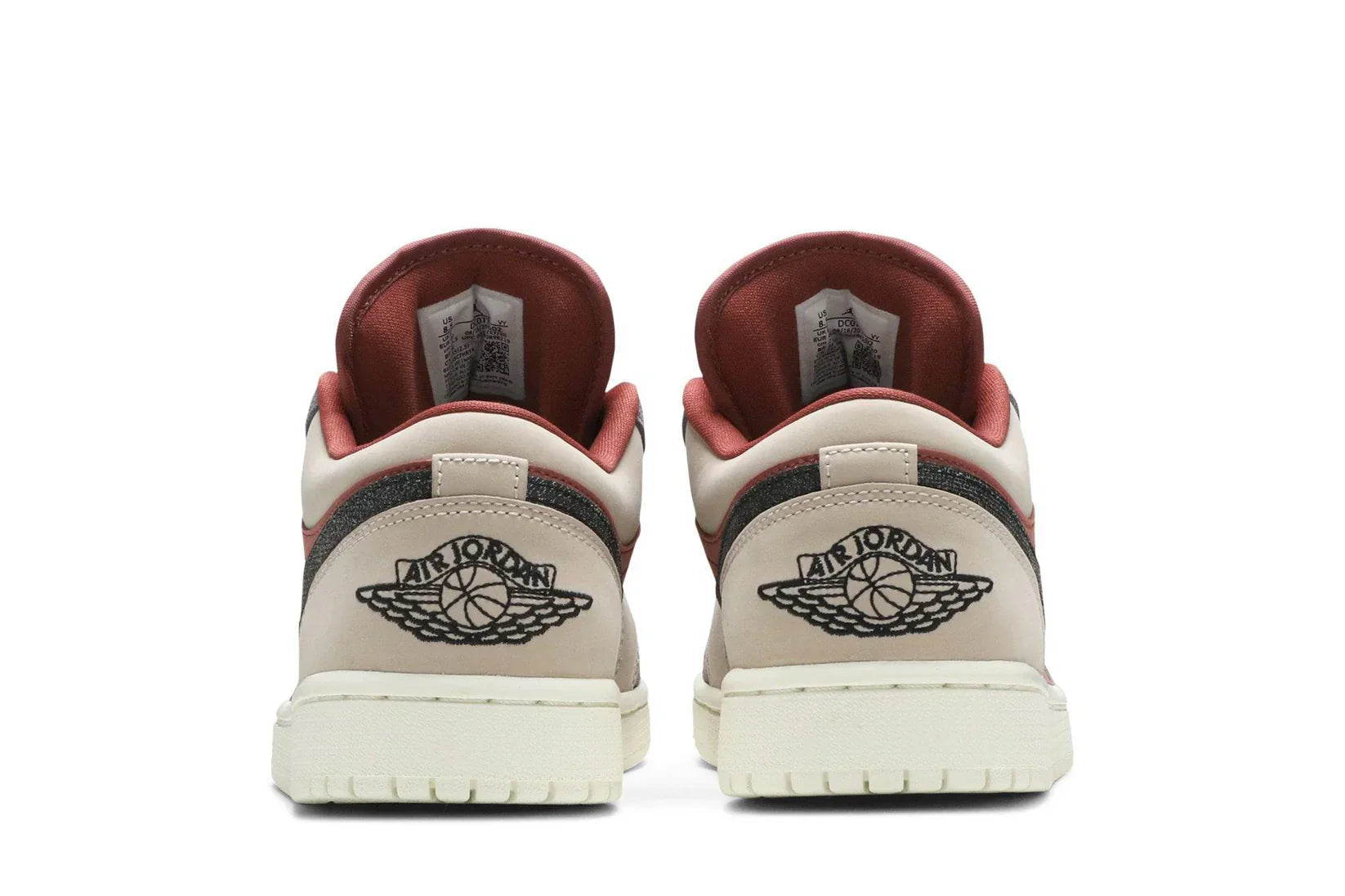 Tênis Air Jordan 1 Low Canyon Rust Colorido detalhe lateral