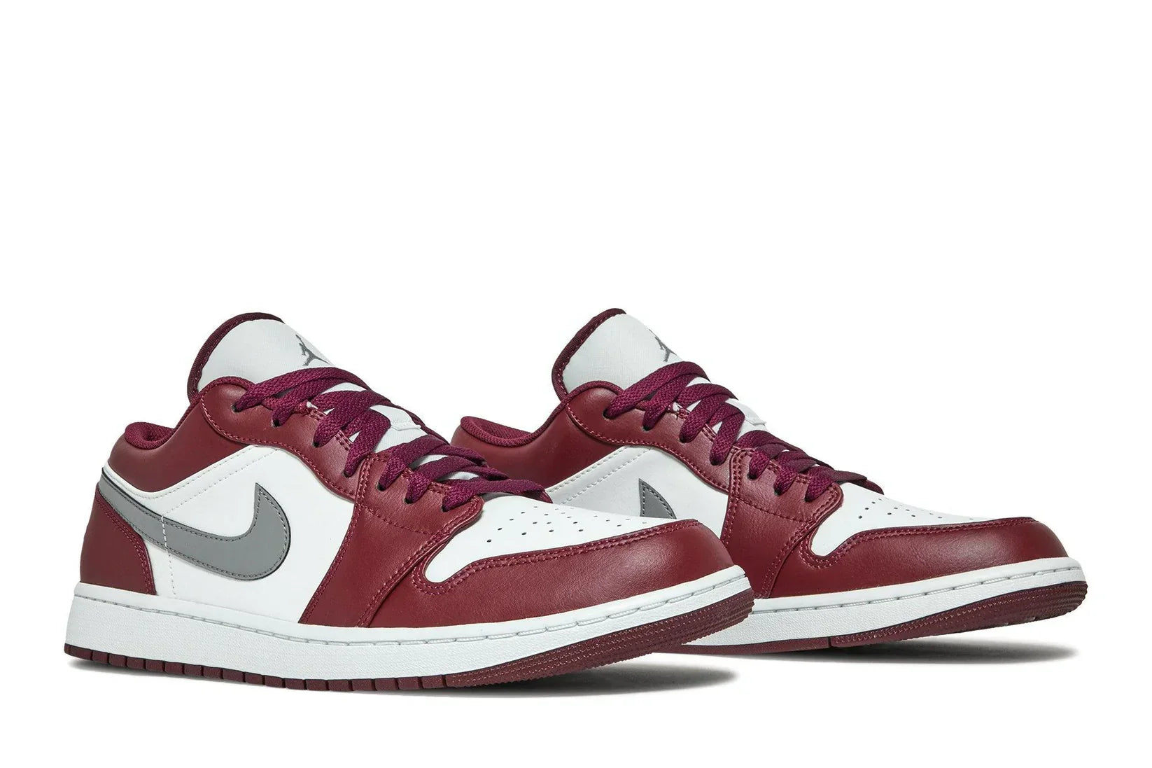 Tênis Air Jordan 1 Low Cherrywood Red Vermelho detalhe do material