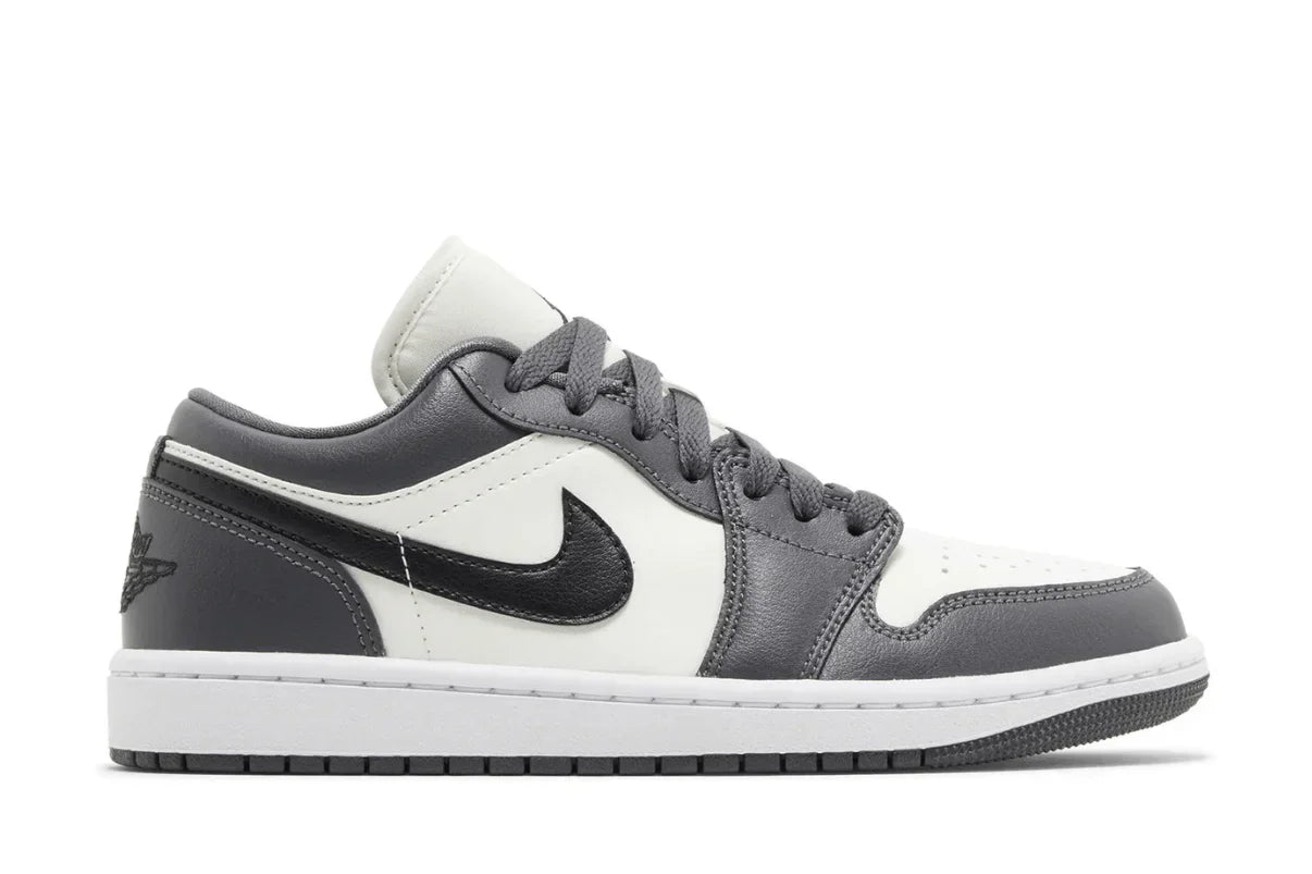 Tênis Air Jordan 1 Low Dark Grey Cinza vista superior