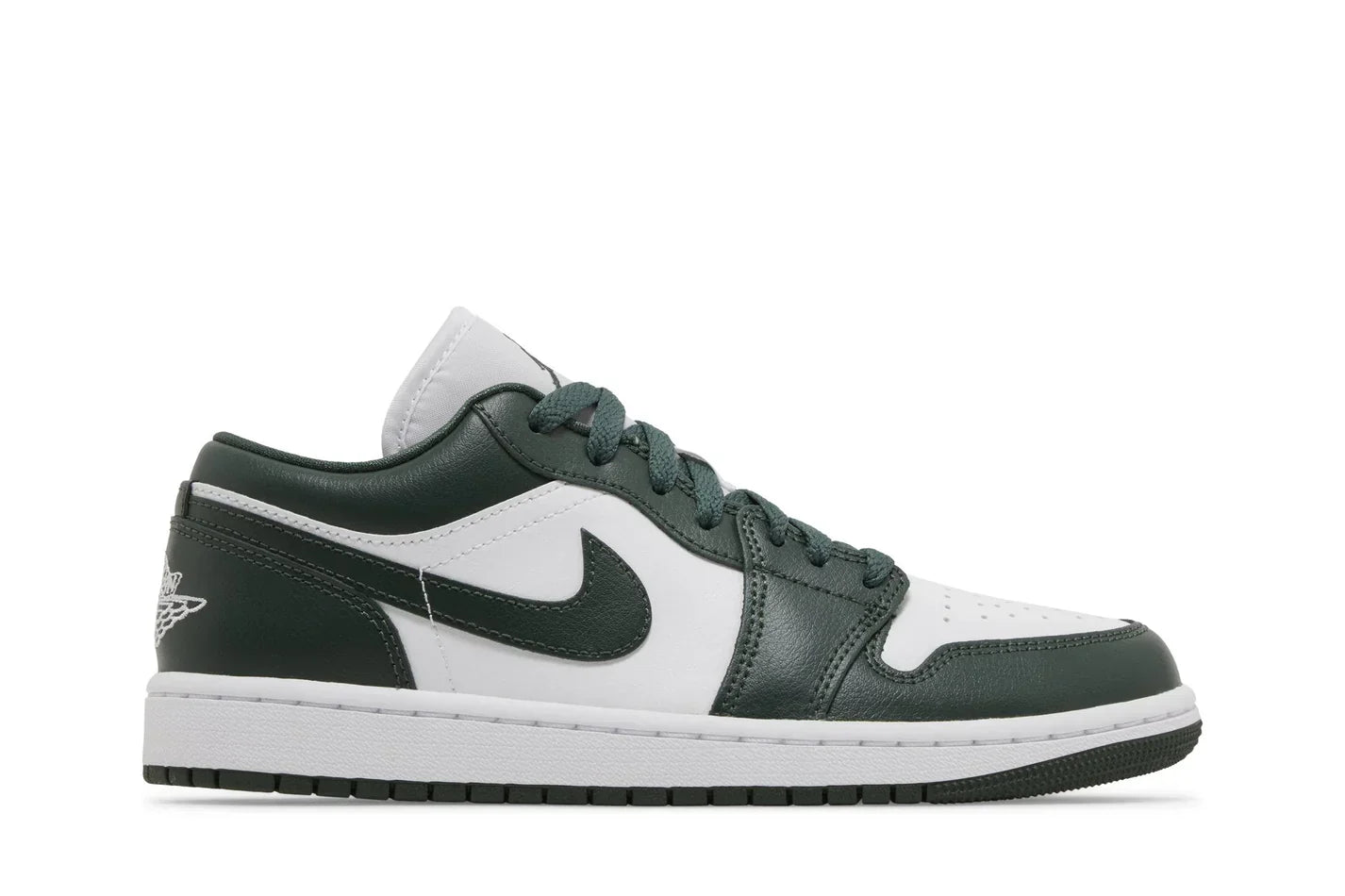 Tênis Air Jordan 1 Low Galactic Jade Verde vista lateral