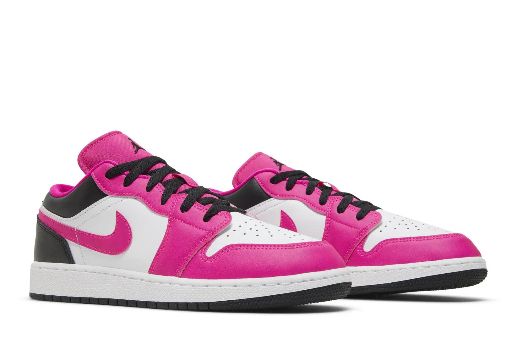 Tênis Air Jordan 1 Low GS Fierce Pink Rosa detalhe lateral