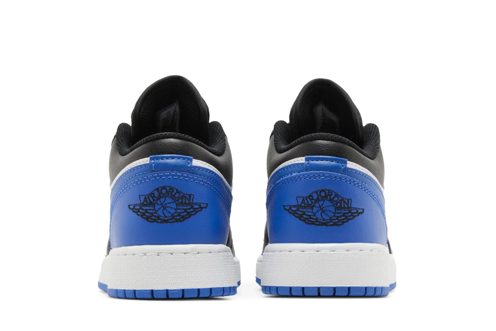 Tênis Air Jordan 1 Low Alternate Royal Toe Azul detalhe lateral