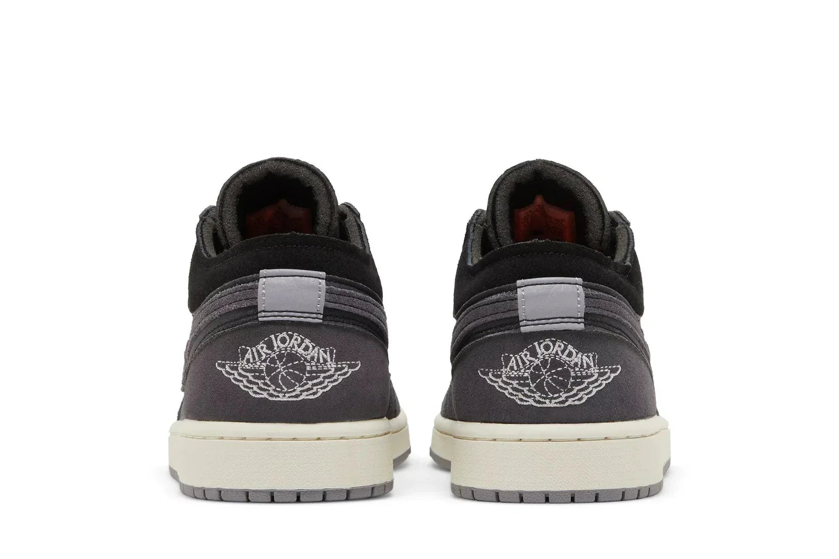 Tênis Air Jordan 1 Low Inside Out Black Preto detalhe lateral