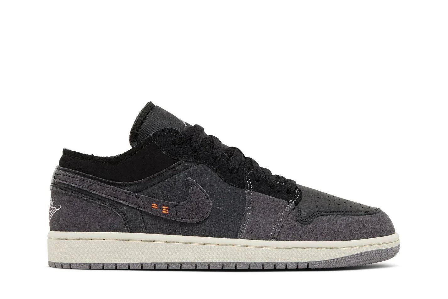 Tênis Air Jordan 1 Low Inside Out Black Preto vista lateral