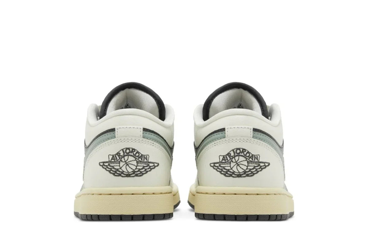 Tênis Air Jordan 1 Low Jade Smoke Multicolor detalhe do material