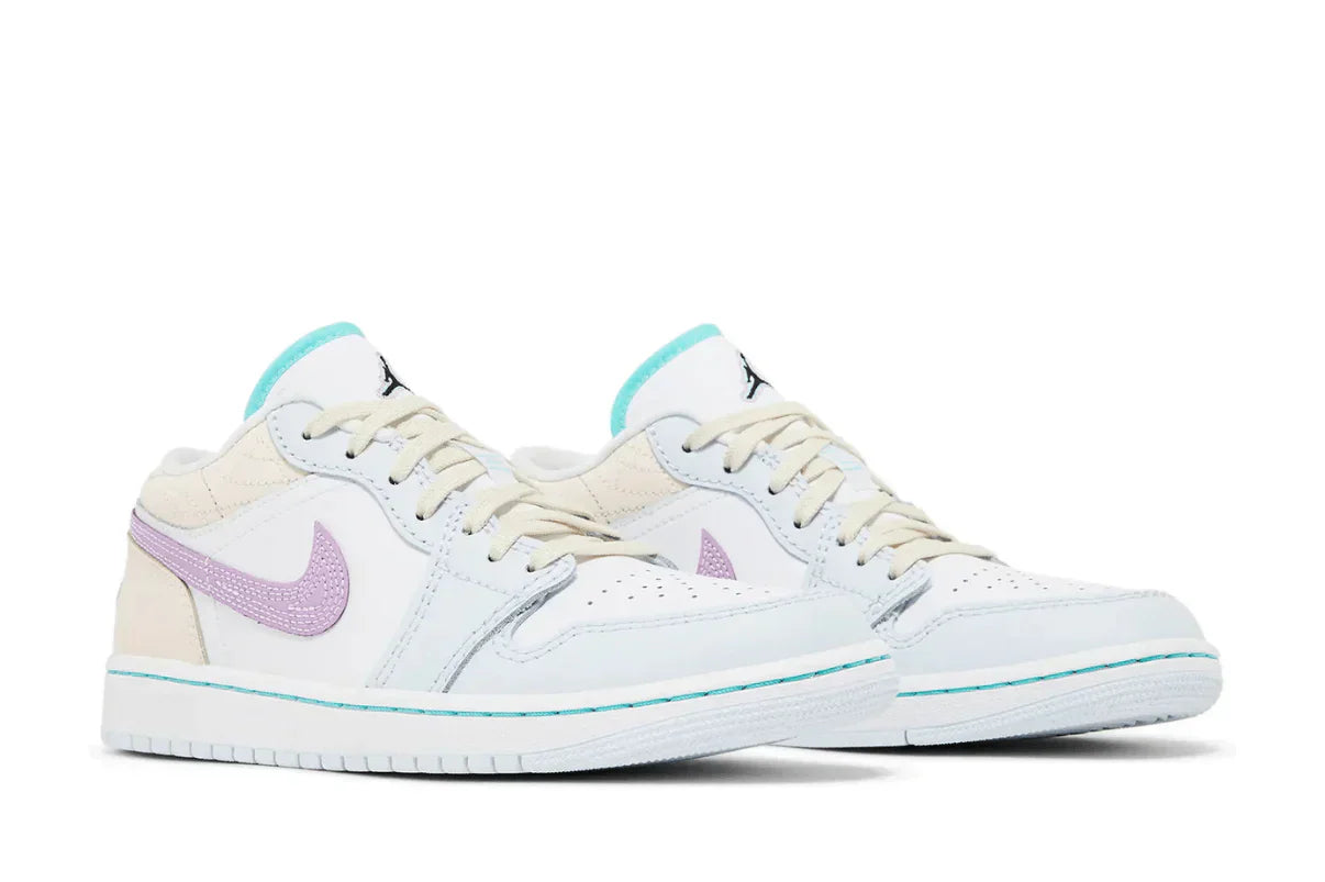 Tênis Air Jordan 1 Low Multicolor Sashiko Colorido detalhe do material
