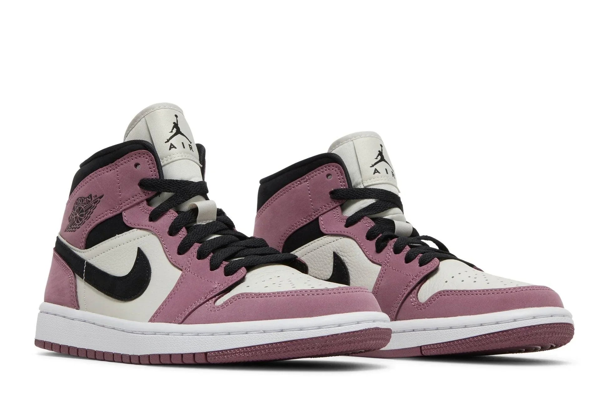 Tênis Air Jordan 1 Mid SE Berry Pink Rosa vista superior
