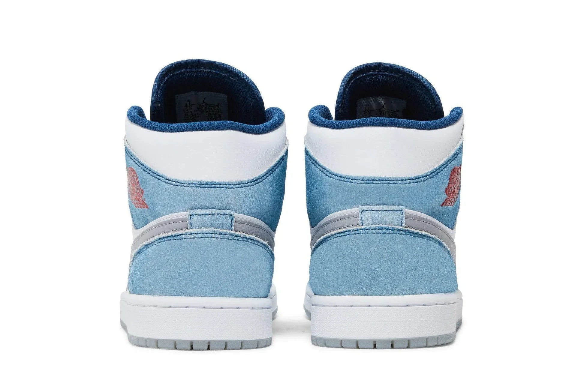 Tênis Air Jordan 1 Mid SE French Blue Azul detalhe do solado