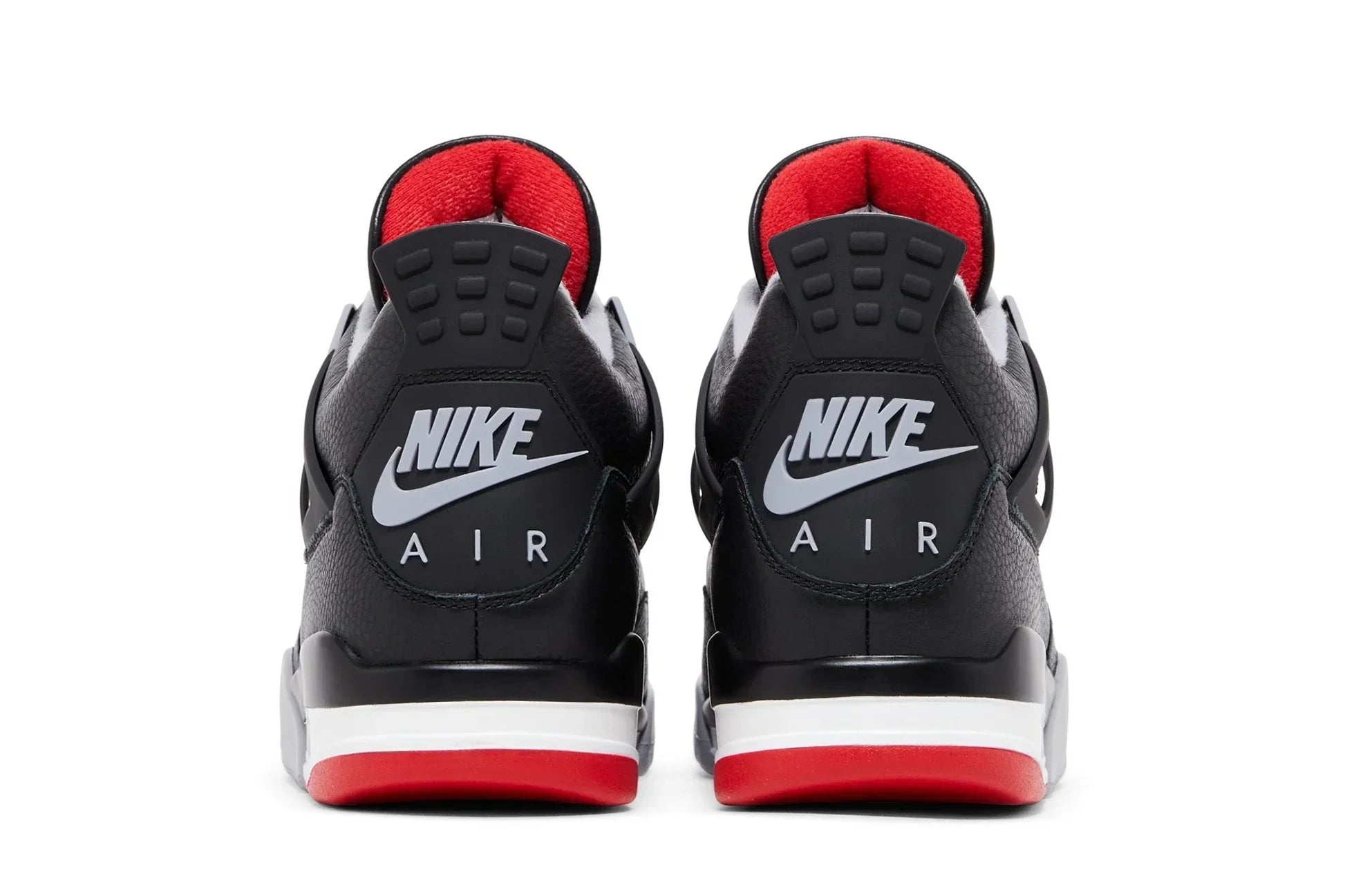 Tênis Air Jordan 4 Bred Reimagined Preto detalhe do material