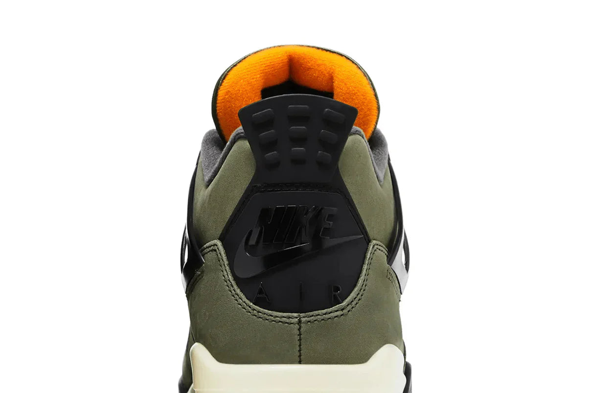 Tênis Air Jordan 4 Retro OG SP Undefeated (2025) Verde detalhe frontal
