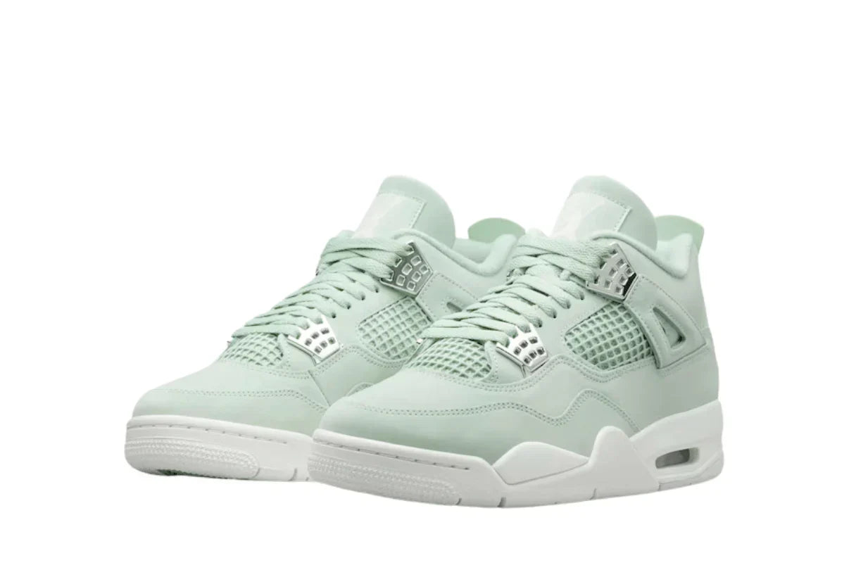 Tênis Air Jordan 4 Retrô Seafoam Verde detalhe do solado