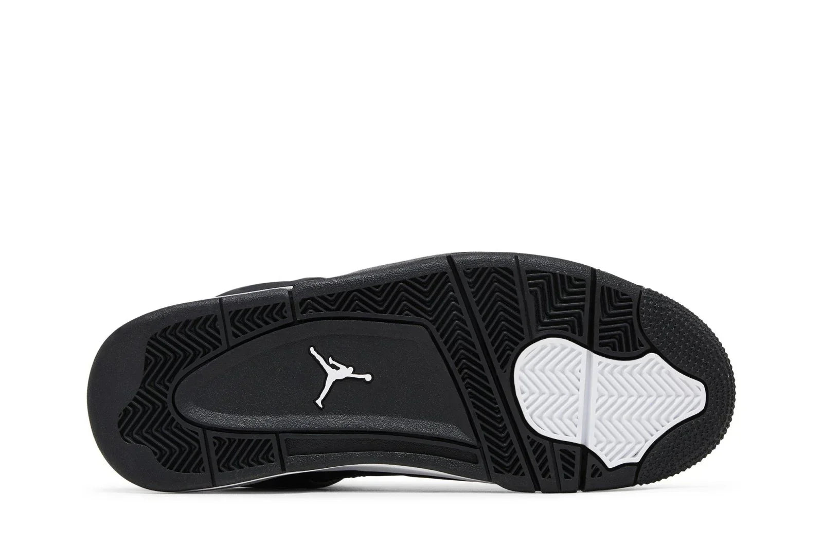 Tênis Air Jordan 4 Retro White Thunder Preto detalhe do material