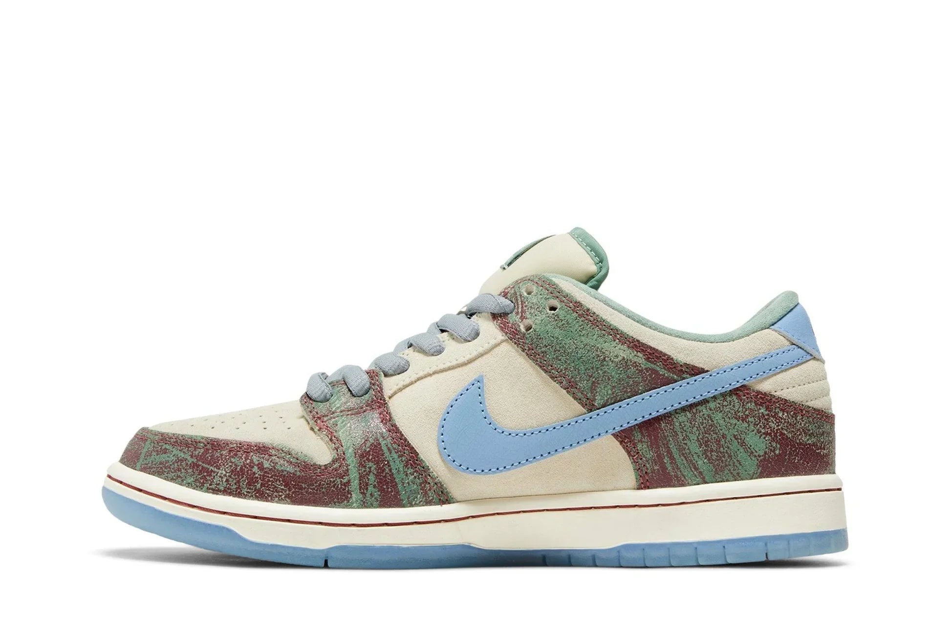 Tênis Crenshaw Skate Club x Nike SB Dunk Low Multicolor vista traseira