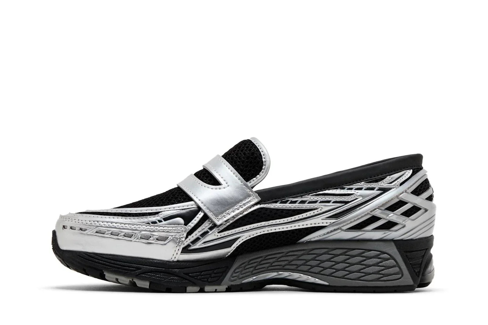 Tênis New Balance 1906L Silver Metallic Black Prateado vista traseira