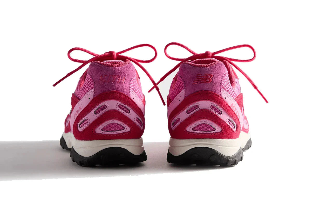 Tênis New Balance 204L Kith Pink Rosa detalhe do material