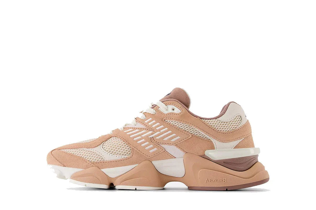 Tênis New Balance 9060 Earth Shadow Flat Taupe Marrom vista traseira