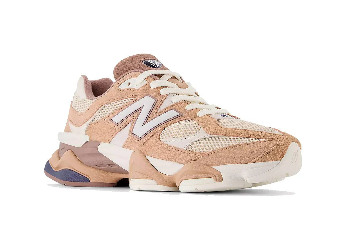 Tênis New Balance 9060 Earth Shadow Flat Taupe Marrom vista superior