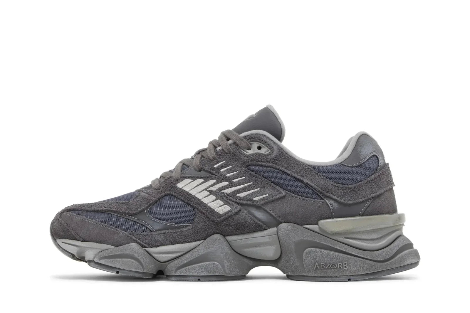 Tênis New Balance 9060 Magnet Cinza detalhe frontal