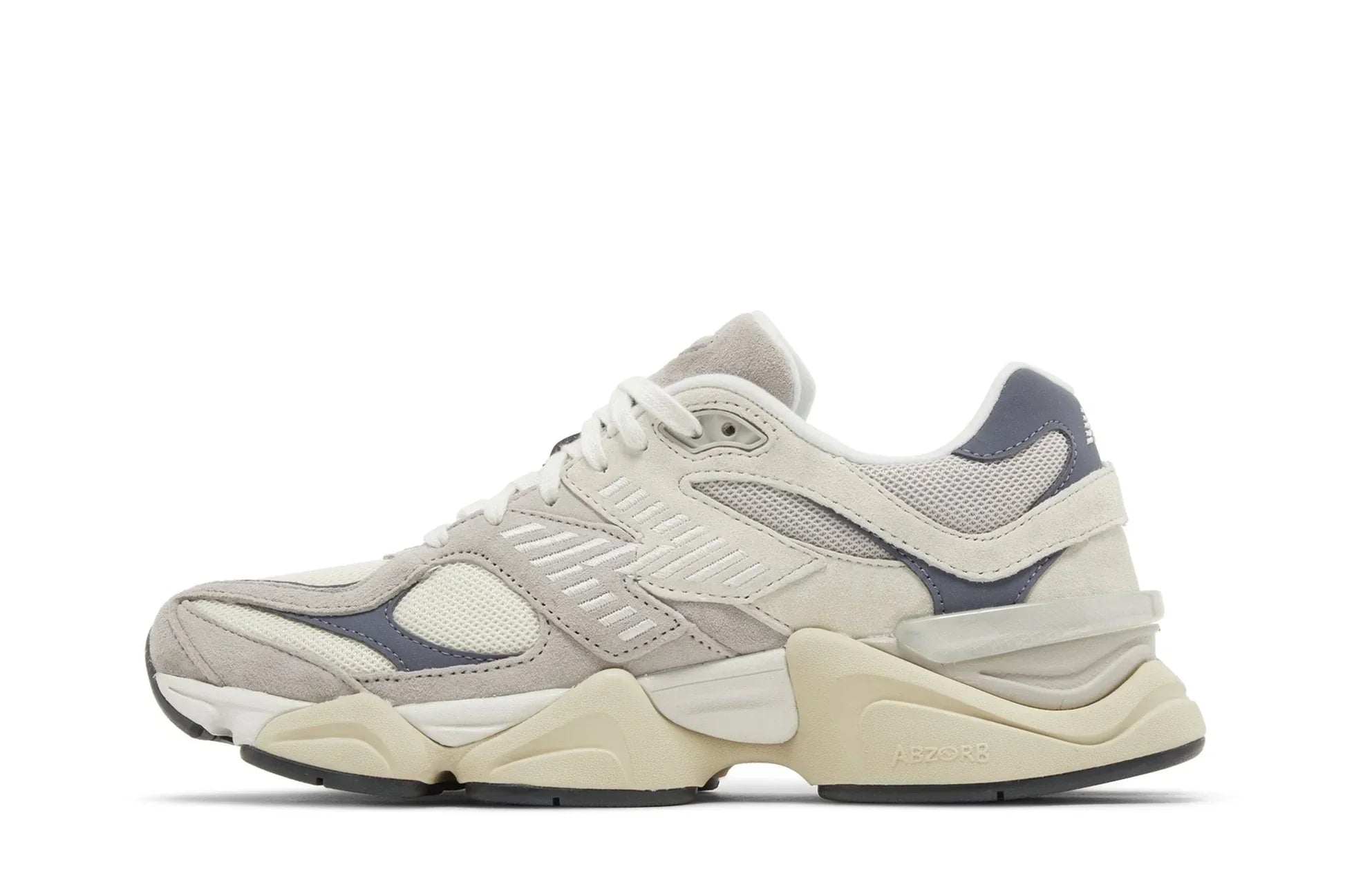 Tênis New Balance 9060 Moonrock Linen Dark Artic Grey Cinza vista traseira