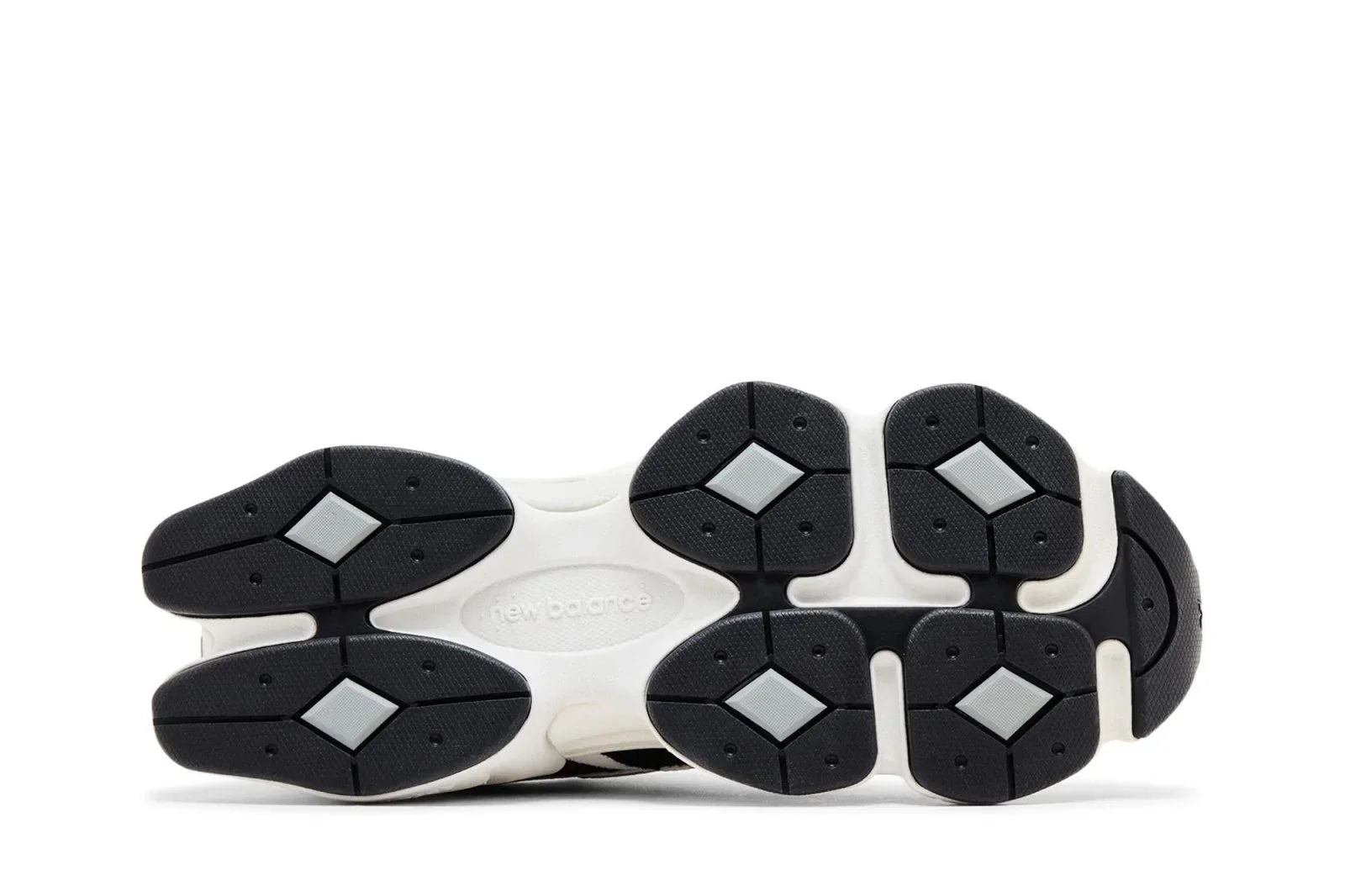 Tênis New Balance 9060 Reflection Black Suede Branco detalhe do material