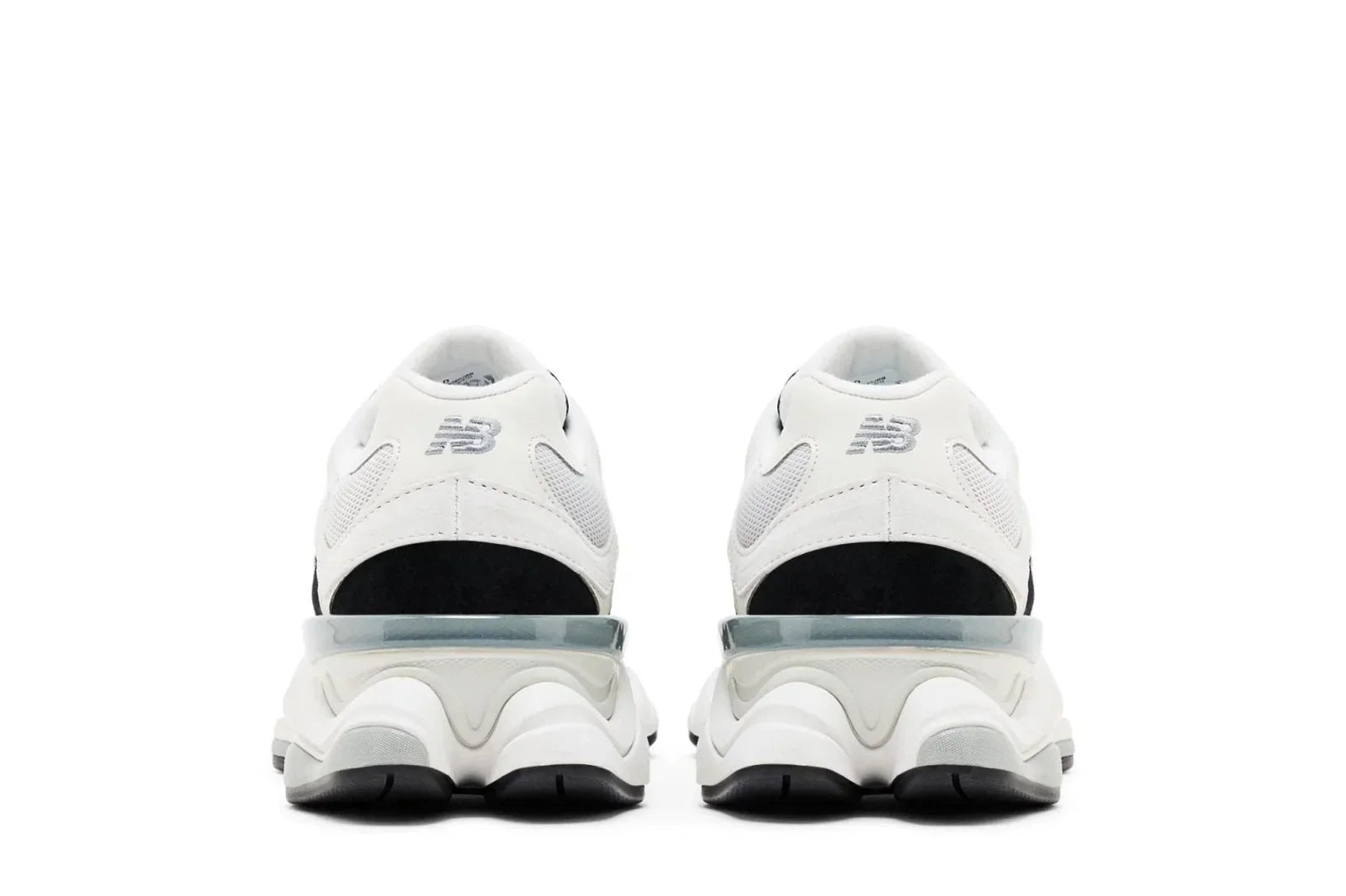 Tênis New Balance 9060 Reflection Black Suede Branco vista superior