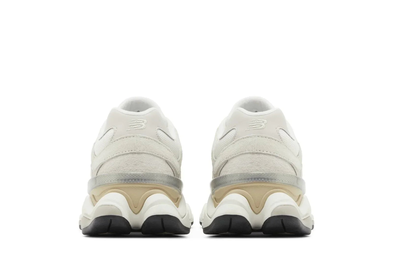 Tênis New Balance 9060 Sea Salt Moonbeam Branco detalhe do solado