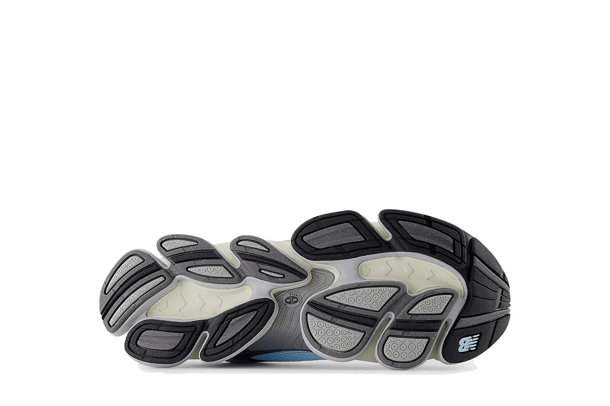 Tênis New Balance Abzorb 2000 Blue Grey Cream Cinza detalhe do material