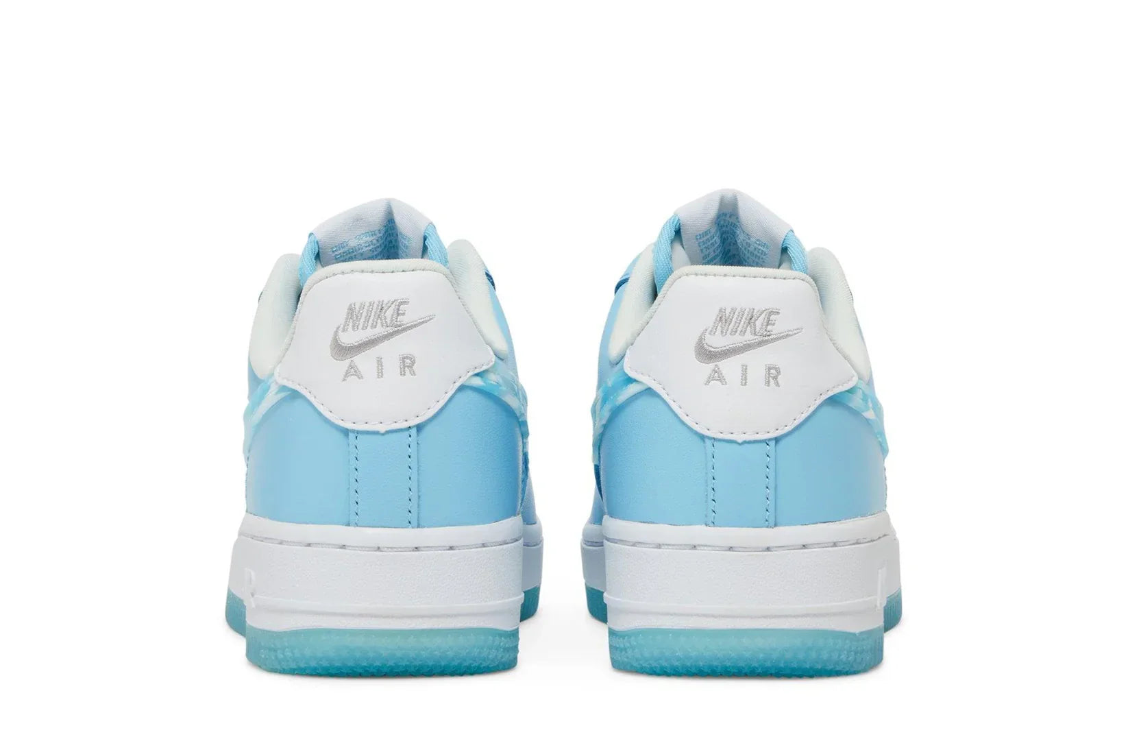 Tênis Nike Air Force 1 Low Nail Art Azul detalhe lateral