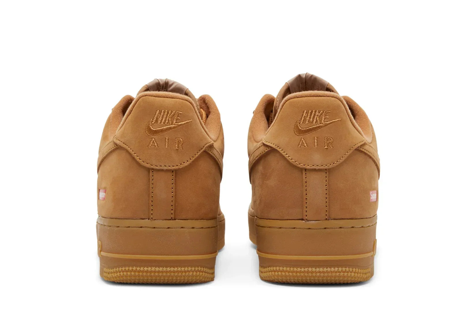 Tênis Nike Air Force 1 Low x Supreme Wheat Marrom vista traseira