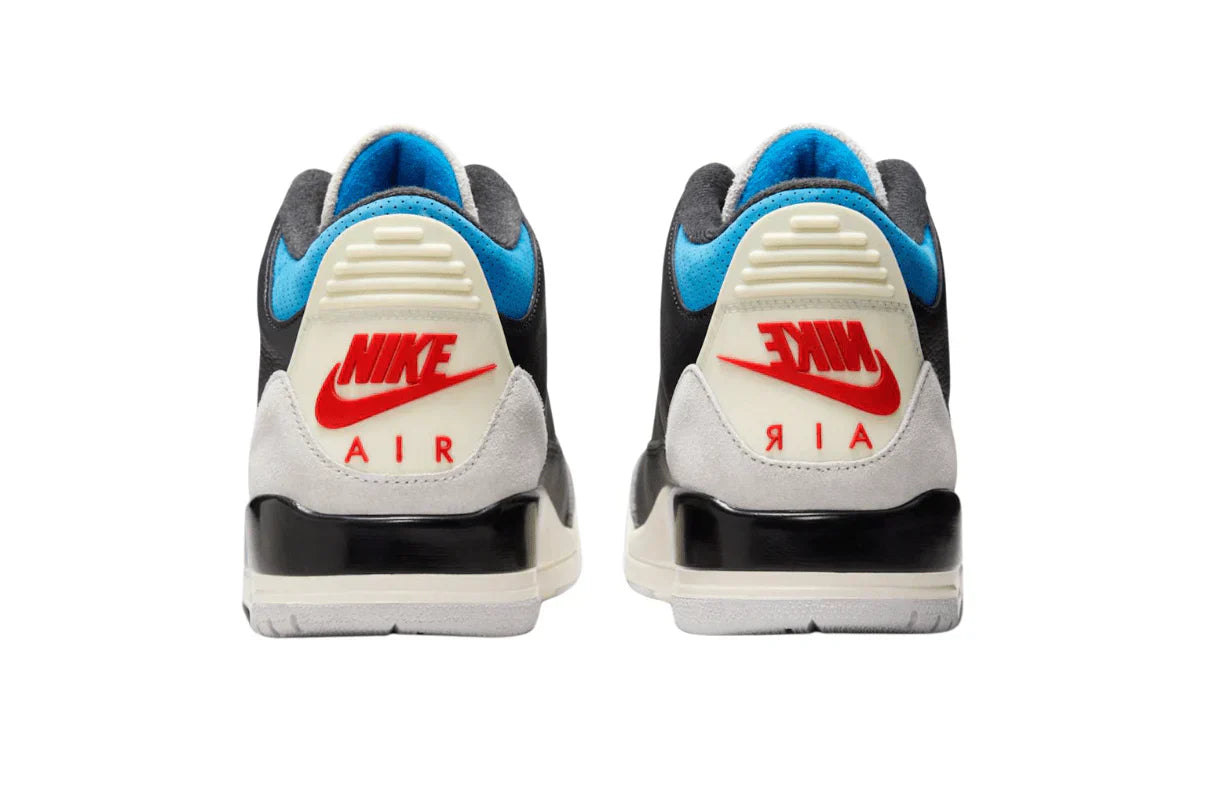 Tênis Air Jordan 3 OG Rare Air Preto detalhe interno