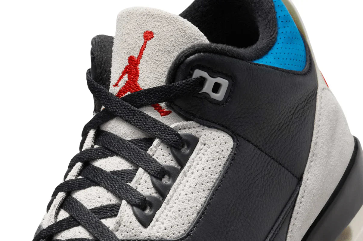 Tênis Air Jordan 3 OG Rare Air Preto vista traseira