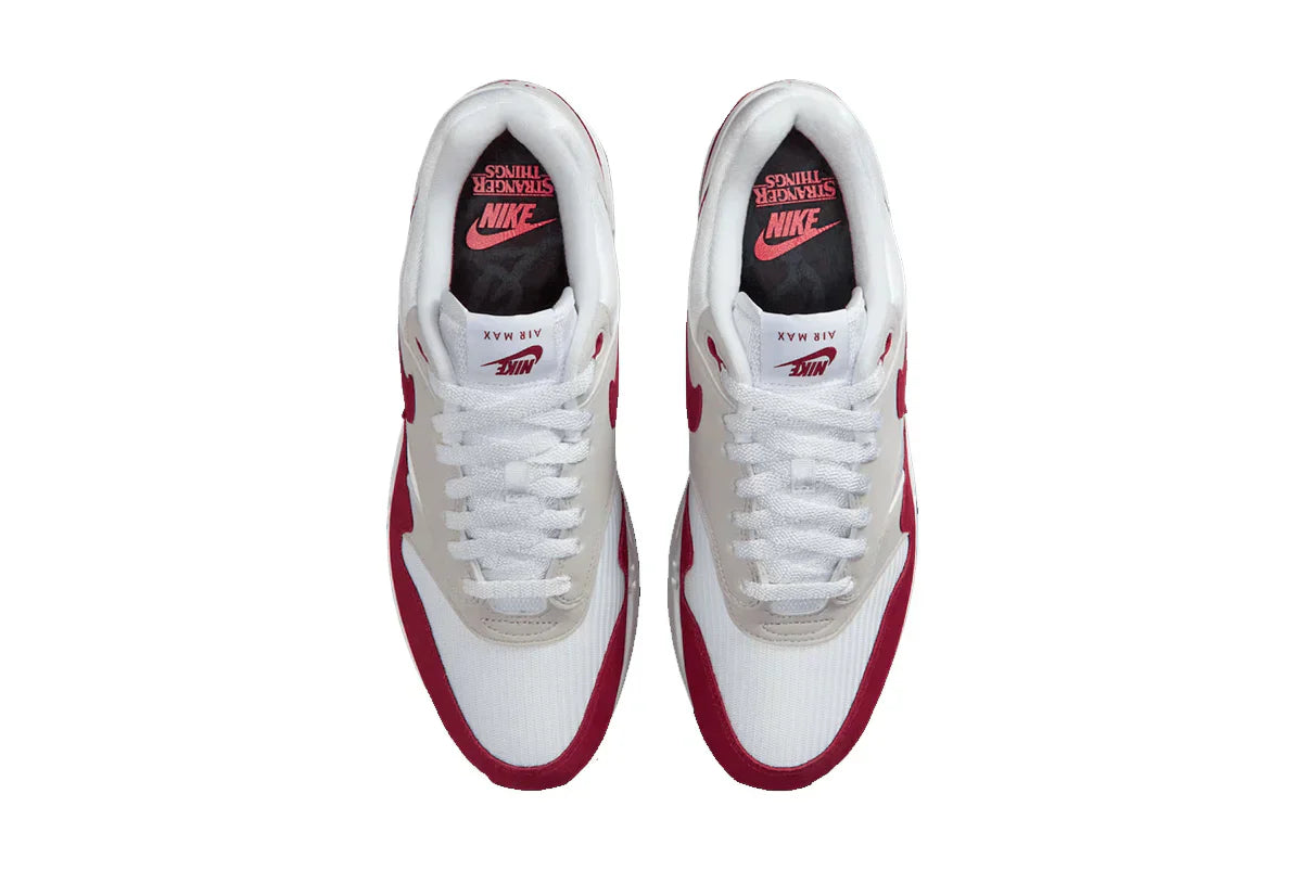 Tênis Nike Air Max 1 87 Stranger Things Steve Harrington Branco detalhe do solado