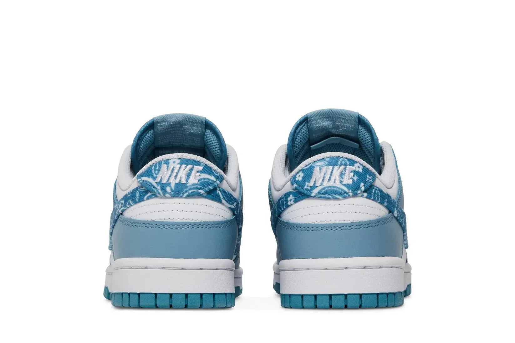 Tênis Nike Dunk Low Blue Paisley Azul vista traseira