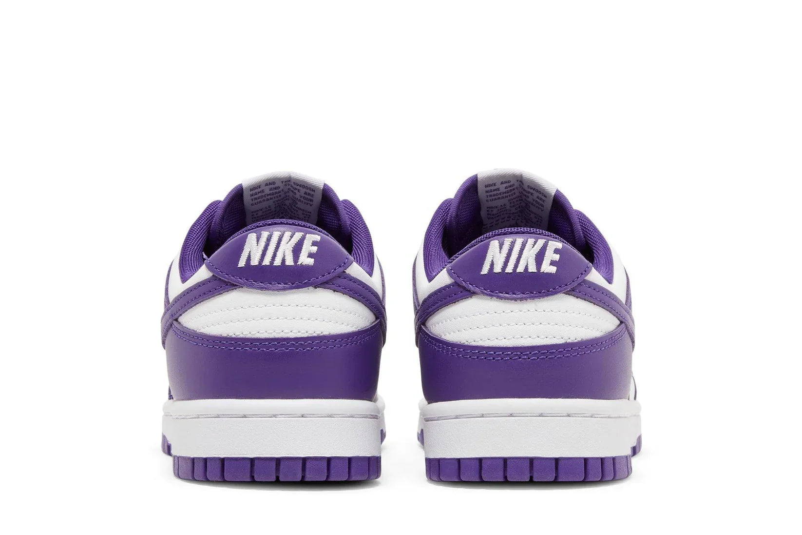 Tênis Nike Dunk Low Championship Court Purple Roxo detalhe do material