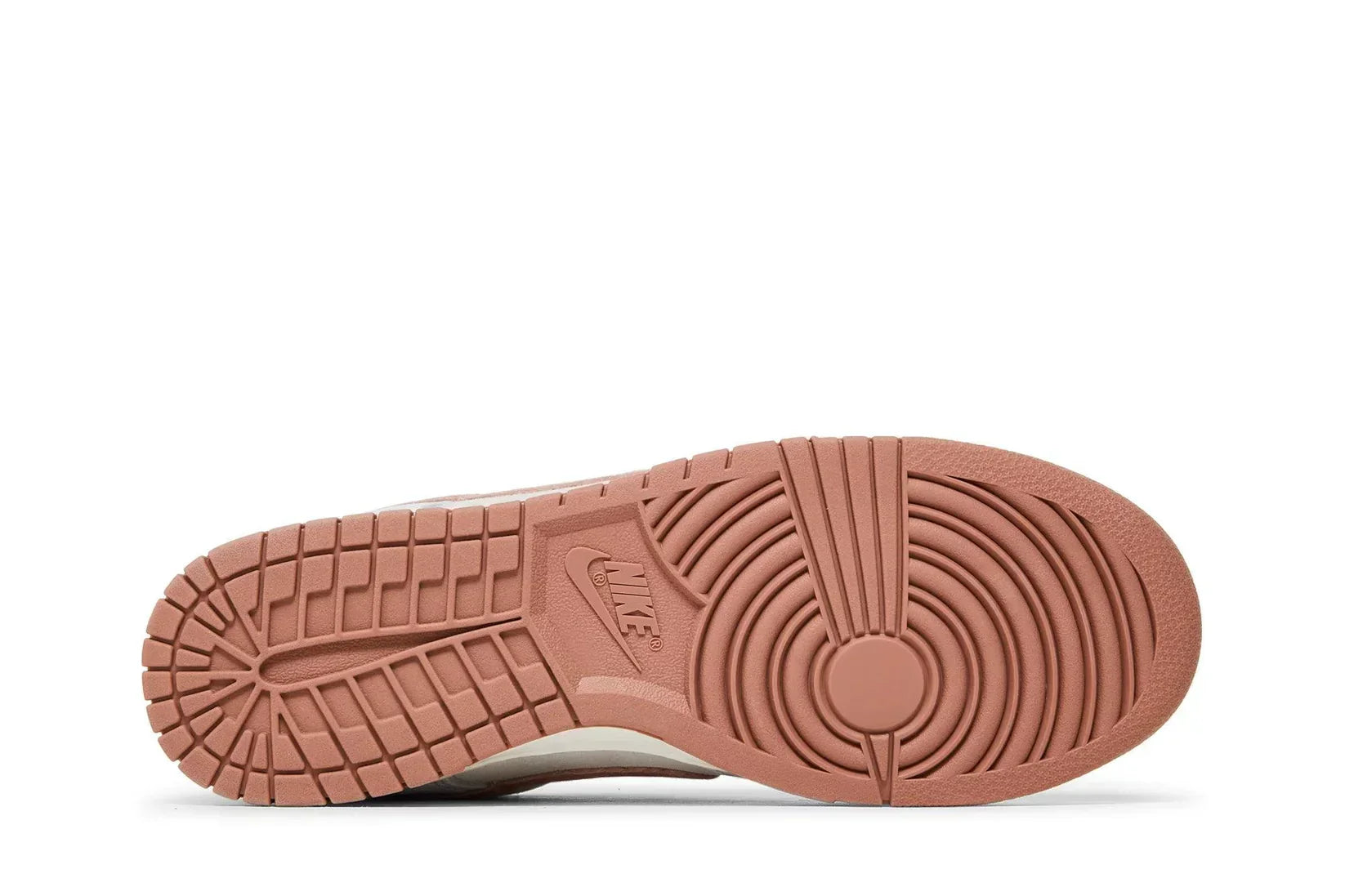 Tênis Nike Dunk Low Fossil Rose Azul/Rosa detalhe do material