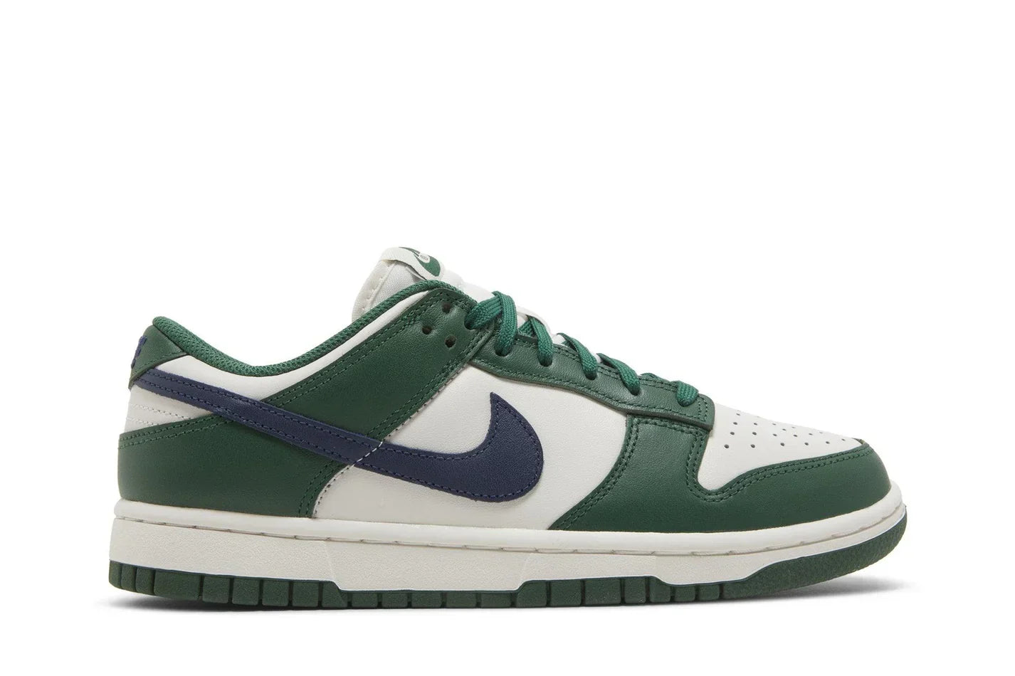 Tênis Nike Dunk Low Gorge Green Midnight Navy Verde vista traseira