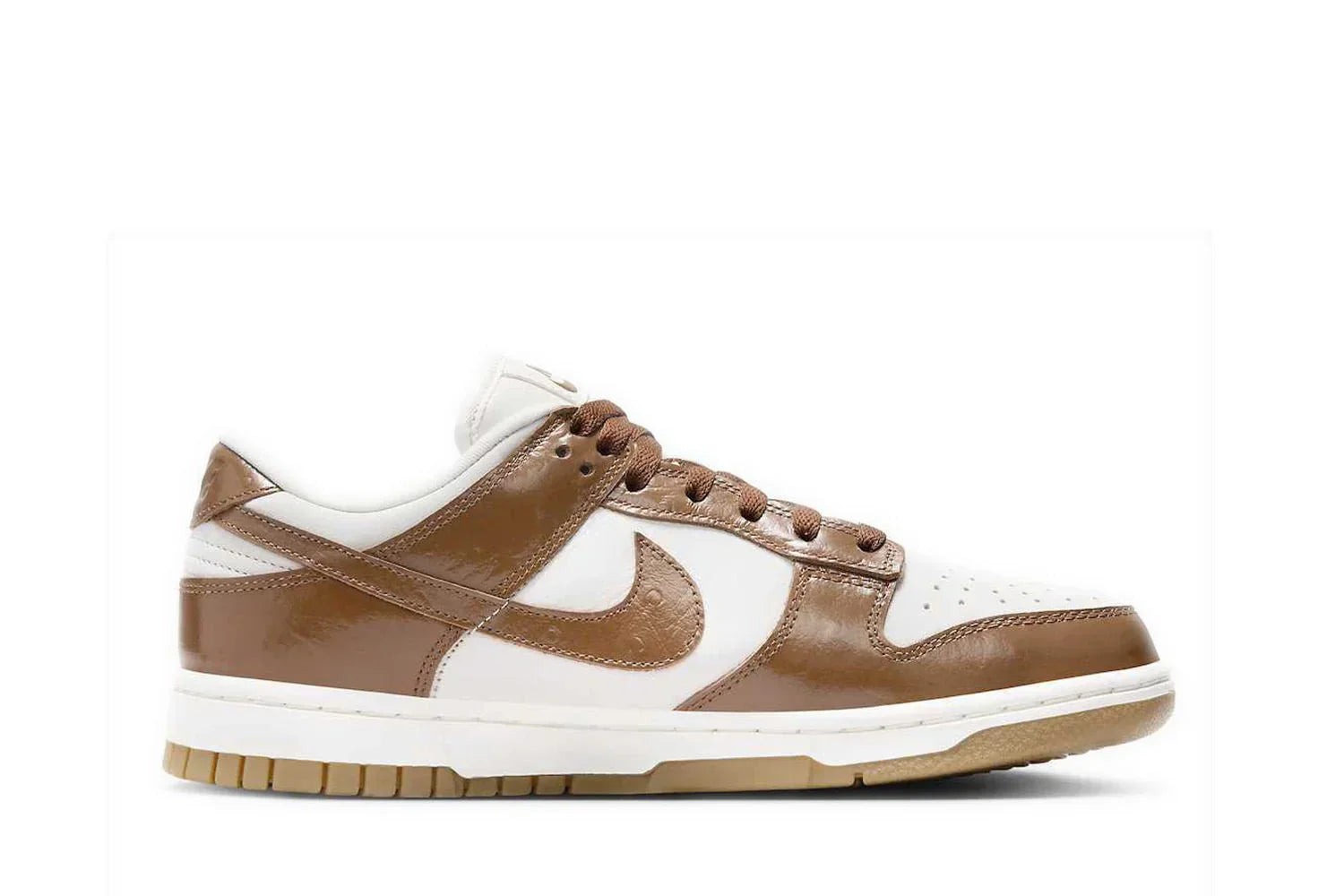Tênis Nike Dunk Low Lx Brown Ostrich Marrom vista superior