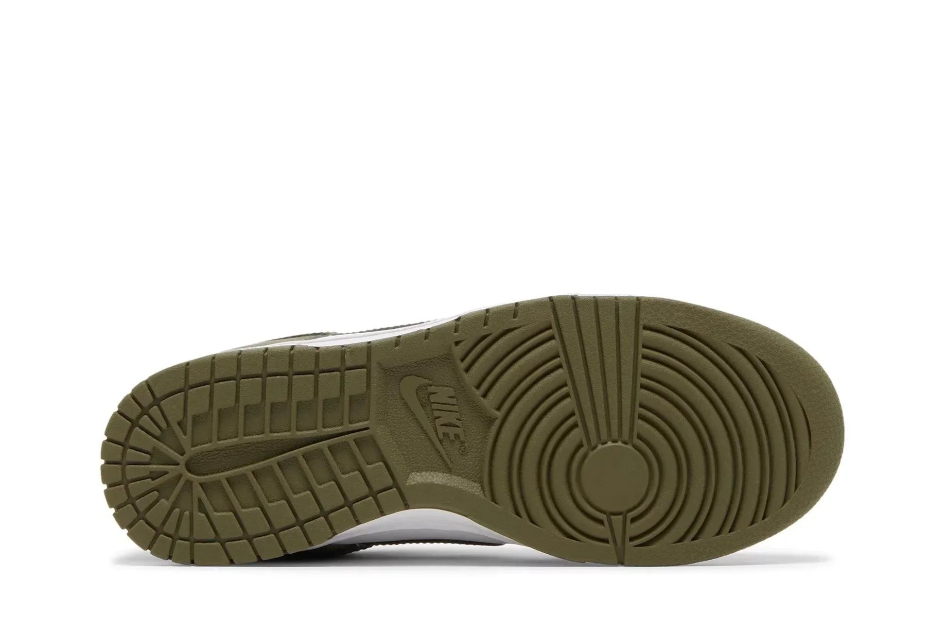 Tênis Nike Dunk Low Medium Olive Verde detalhe do material