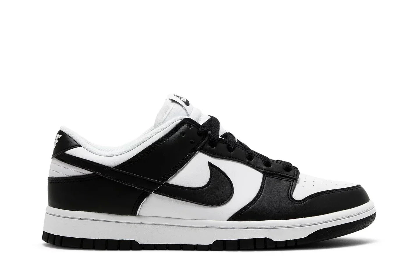 Tênis Nike Dunk Low Next Nature Black White Preto vista lateral