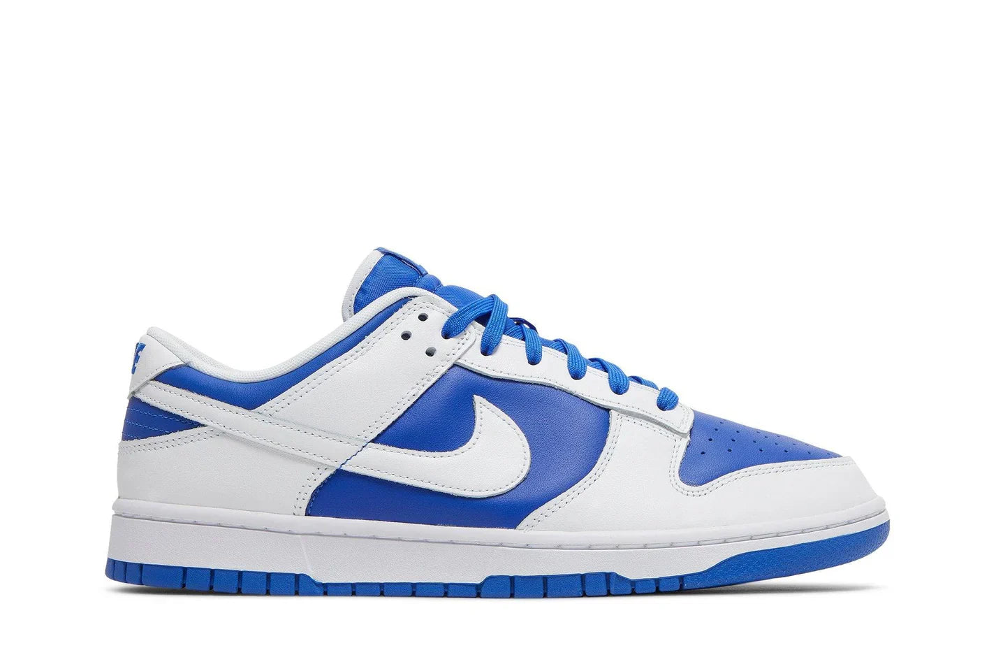 Tênis Nike Dunk Low Racer Blue Azul vista lateral