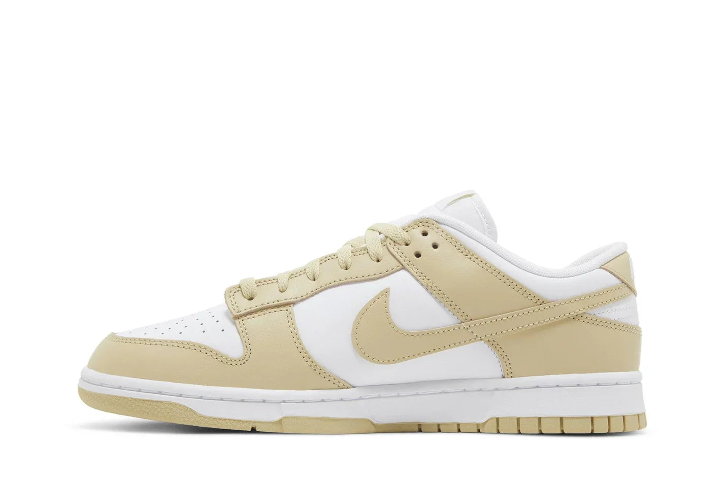 Tênis Nike Dunk Low Team Gold Dourado detalhe lateral
