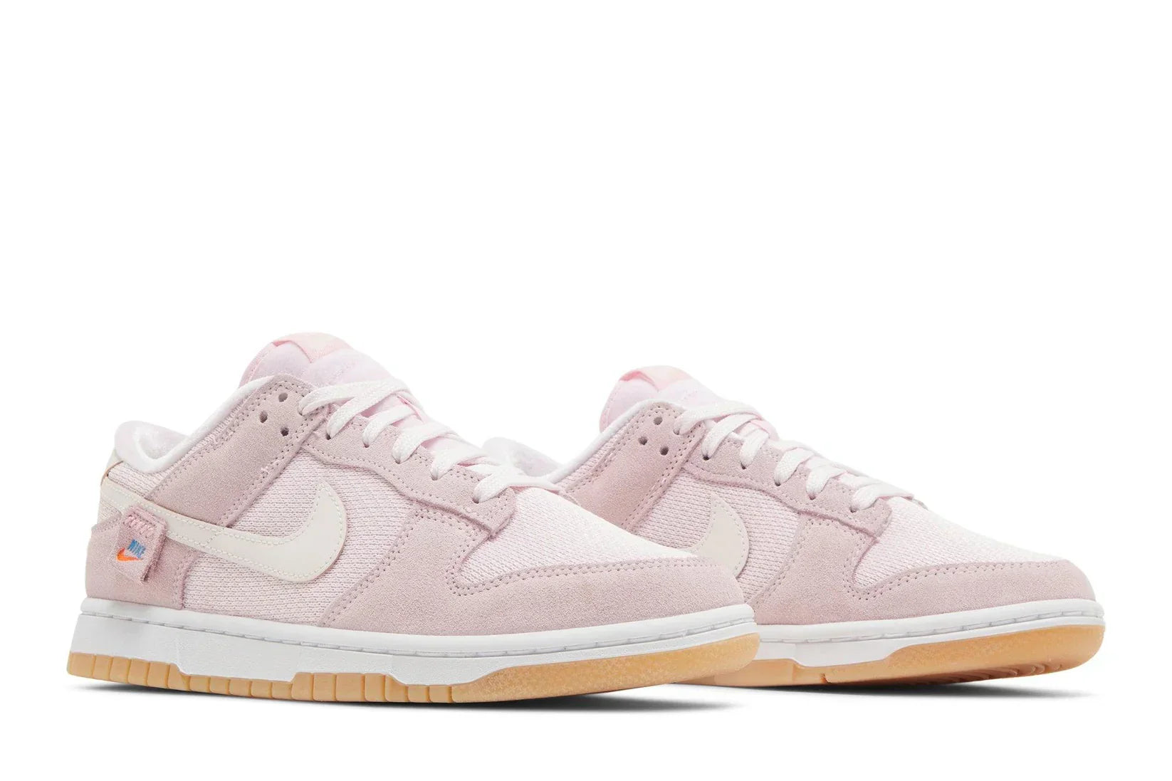Tênis Nike Dunk Low Teddy Bear Pink Rosa detalhe do solado