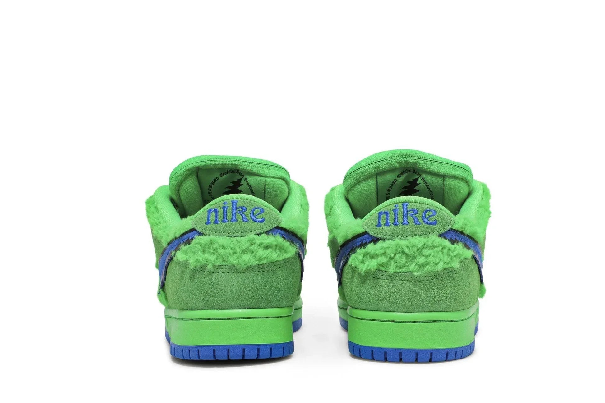 Tênis Nike Dunk SB Grateful Dead Green Verde detalhe do solado