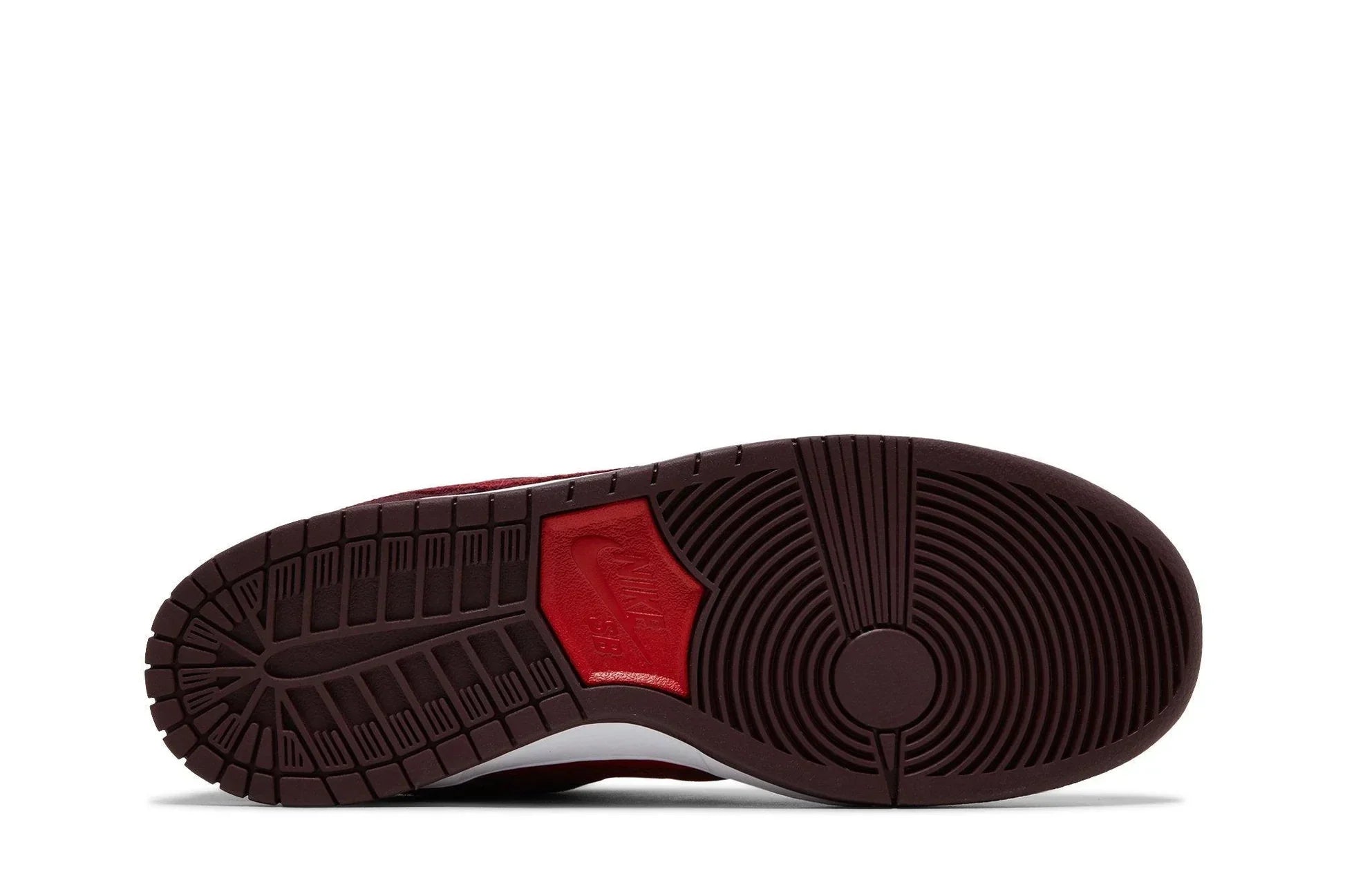 Tênis Nike SB Dunk Low Cherry Vermelho detalhe do material