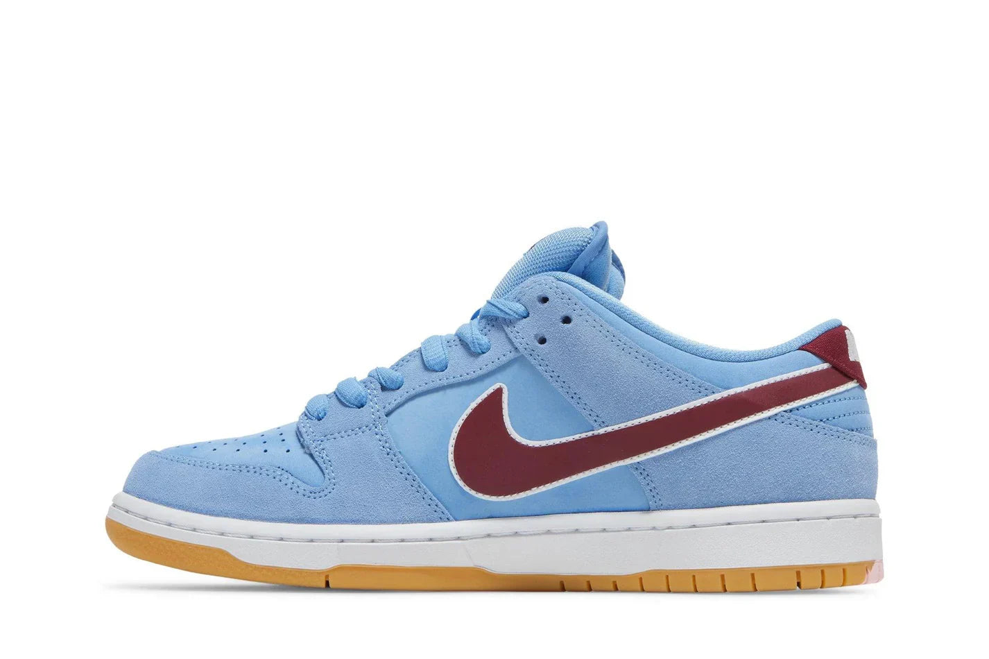 Tênis Nike SB Dunk Low PRM Phillies Azul vista traseira
