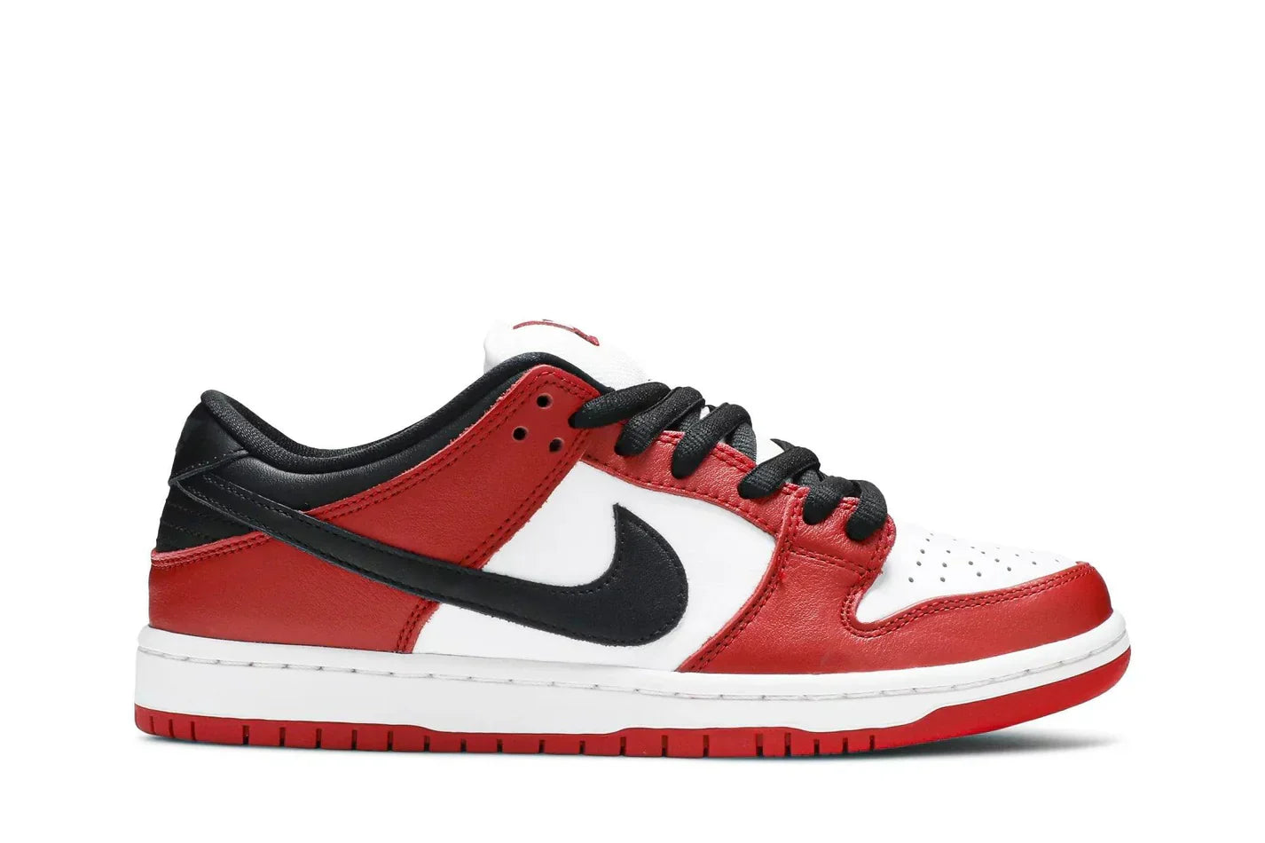 Tênis Nike SB Dunk Low Pro Chicago Vermelho vista superior