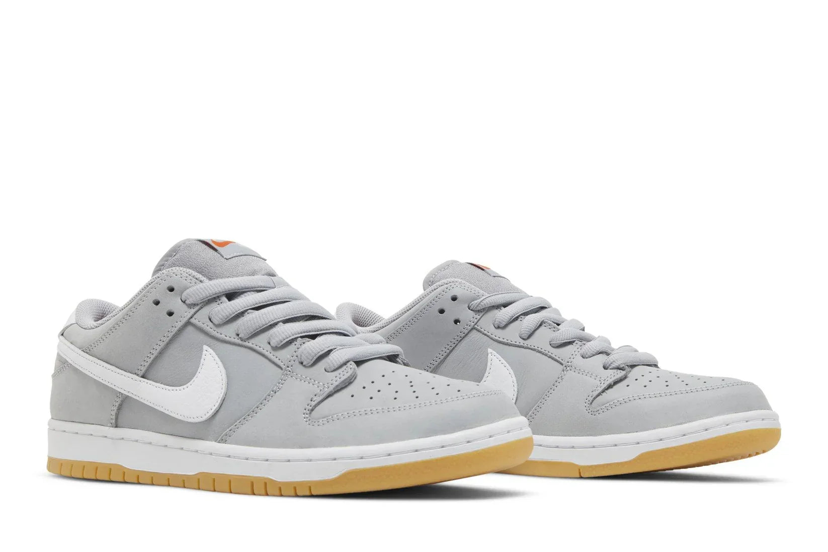 Tênis Nike SB Dunk Low Pro ISO Grey Gum Cinza vista traseira