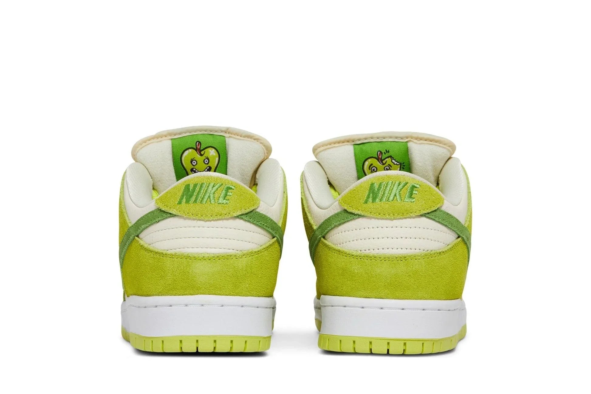 Tênis Nike SB Dunk Low Pro Sour Apple Verde detalhe do material